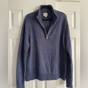 St. John’s Bay 1/4 zip Sweater, blue heather